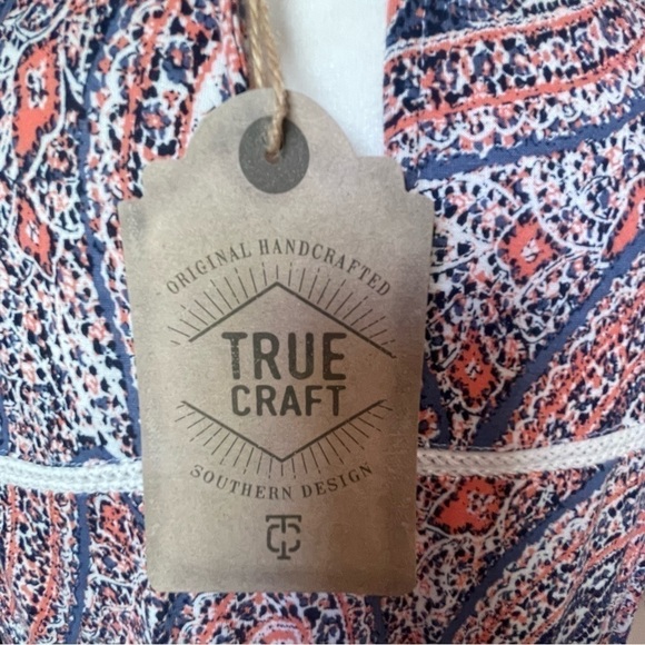 True Craft Sleeveless Pattern Boho Midi Dress XL - Picture 8 of 9